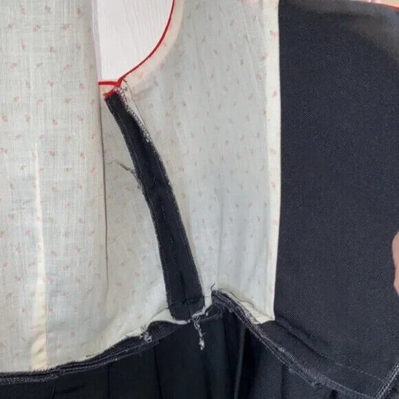 Vintage Licht Trachtenhaus Dress Holland German Dirndl Square Dance Rose Size 12 - Picture 10 of 15